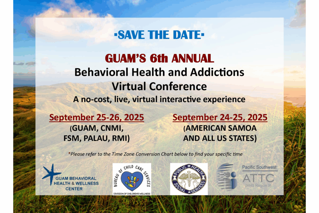 Guam Conference informational Save the Date Flyer.