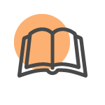 An icon of an open book.