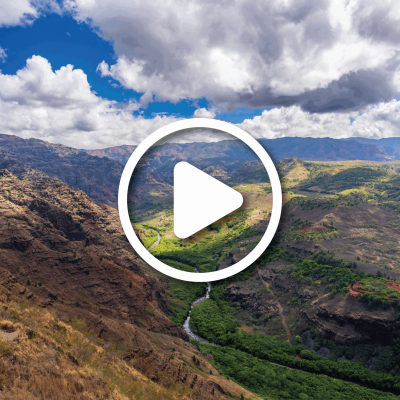 6633_product-cover Waimea ditch & river and Mokihana valley in lower areas of Waimea Canyon on Kauai.